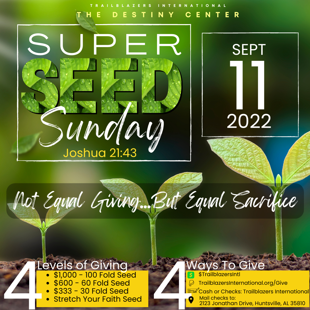 Super Seed Sunday Sept 11th